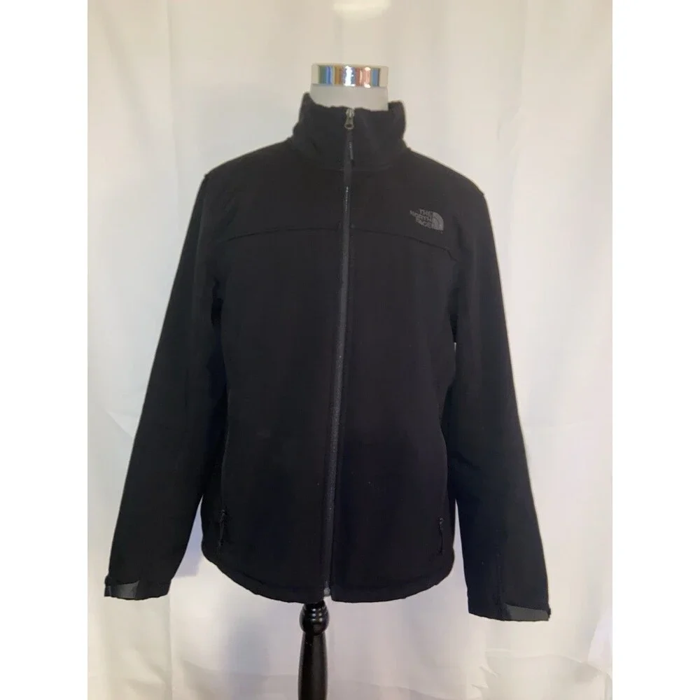 The North Face Windwall Soft Shell Jacket Fleece Lined Men’s XL Black Full Zip